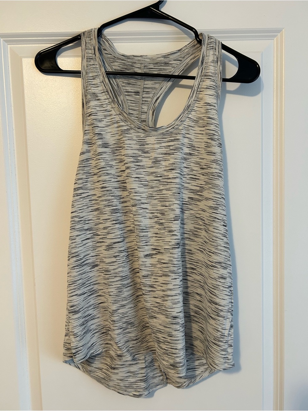 Lululemon Light Gray Space-Dye Racerback Tank Top